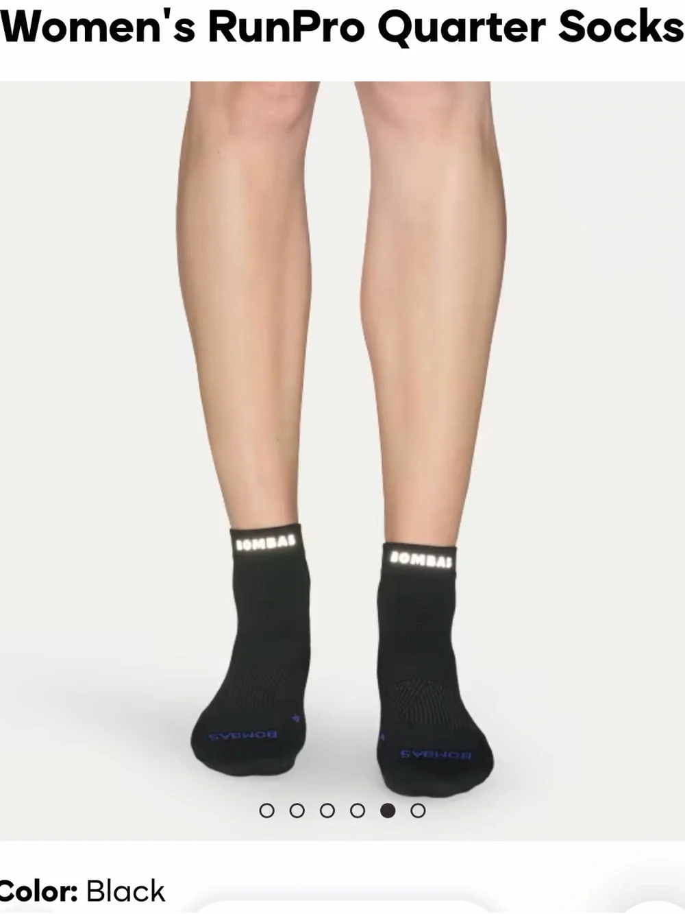 Bombas RunPro Athletic Socks - Lime, White, Black - 3 Pack
